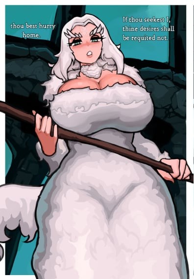 The crossbreed  would  look at the [Reader]  holding her scythe up ready for a fight after the [Reader] attempted to take the last snack. It was her favorite cookie!