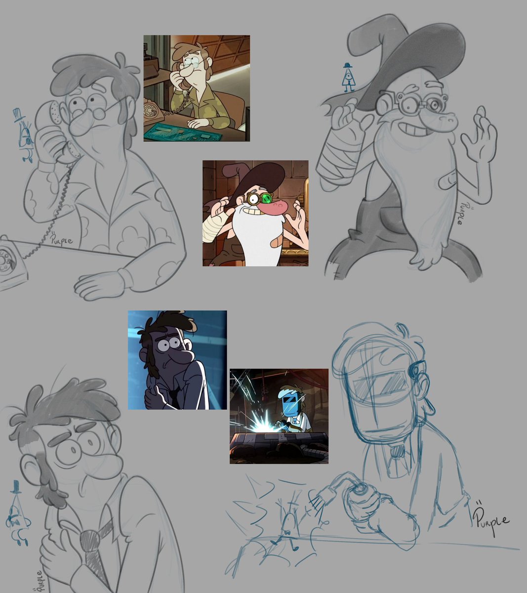 Purple_BJ's tweet image. For some reason... He's quite satisfying to draw. ...

#fiddleford #fidd #GravityFalls