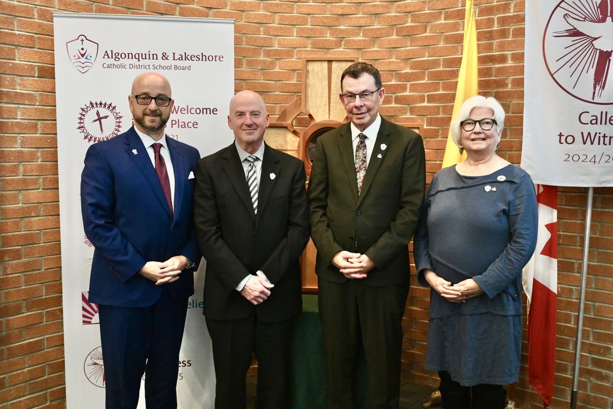 ALCDSB Trustee Executive Committee positions were acclaimed at the Inaugural Meeting of the Board this evening. Shawn Murphy, Chair of the Finance &amp; Operations Committee, Brian Evoy, Chair of the Board, and Joanne Belanger, Vice Chair of the Board.