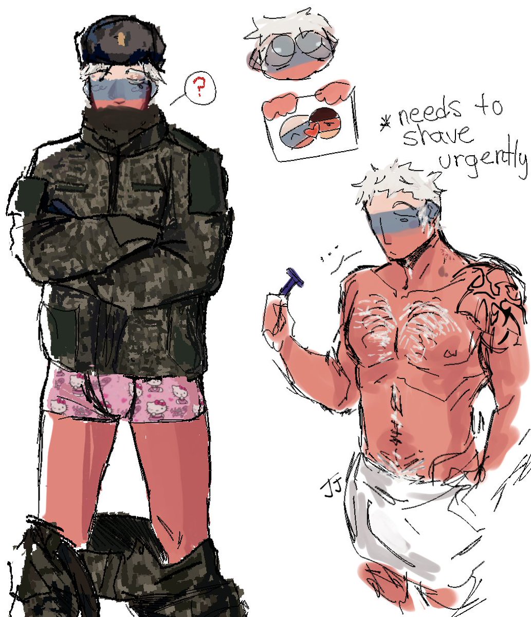 🐻‍❄️🐻‍❄️ doodles;;

#CountryHumans #countryhumansrussia