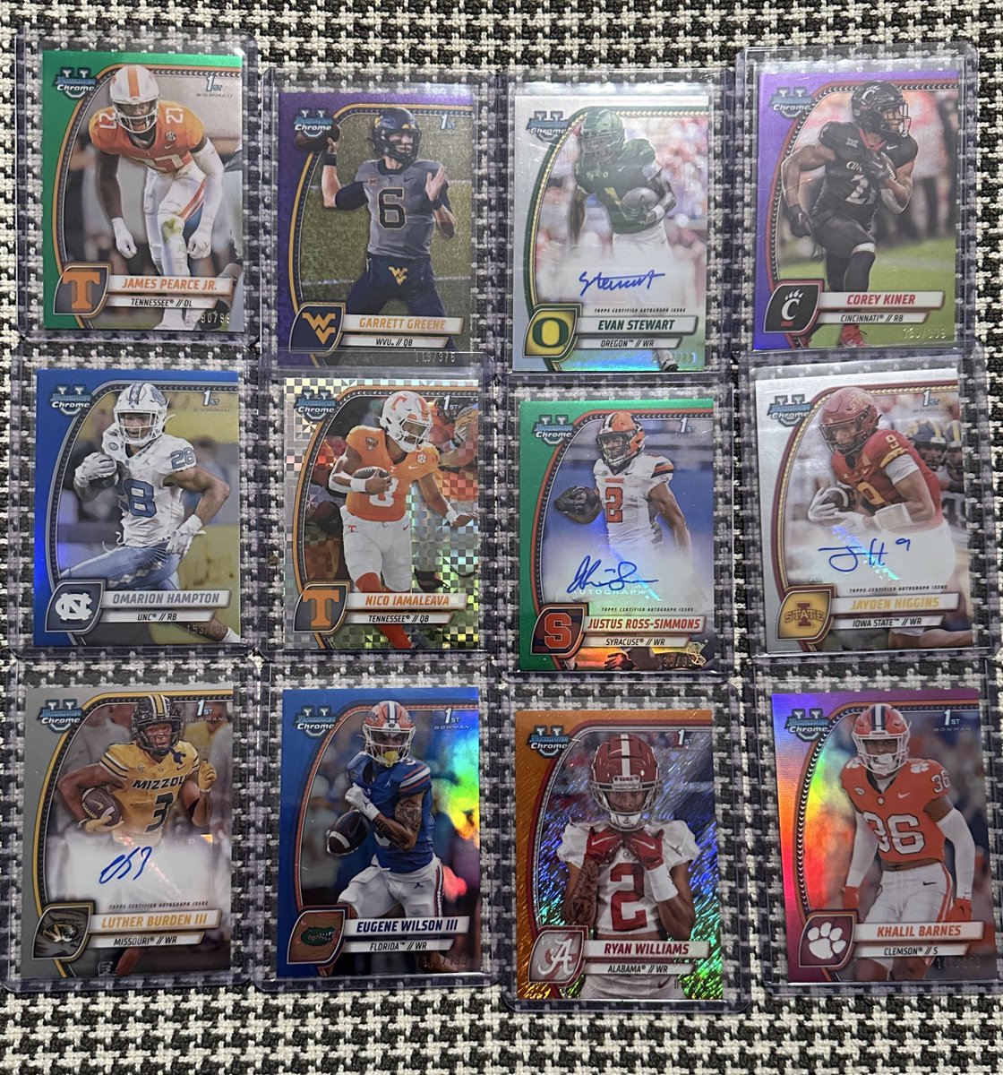 2 hobby boxes of Bowman U. 

Ryan Williams 🔥🔥🔥