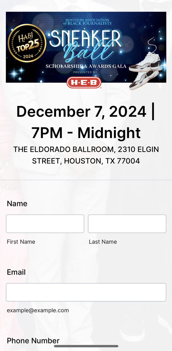 Friends! Have you gotten your Sneaker Ball Scholarship &amp; Awards Gala ticket yet? 🎟️ The event is right around the corner. Spread the word and help us raise money for well-deserved scholarships. 

form.jotform.com/24309487499517…