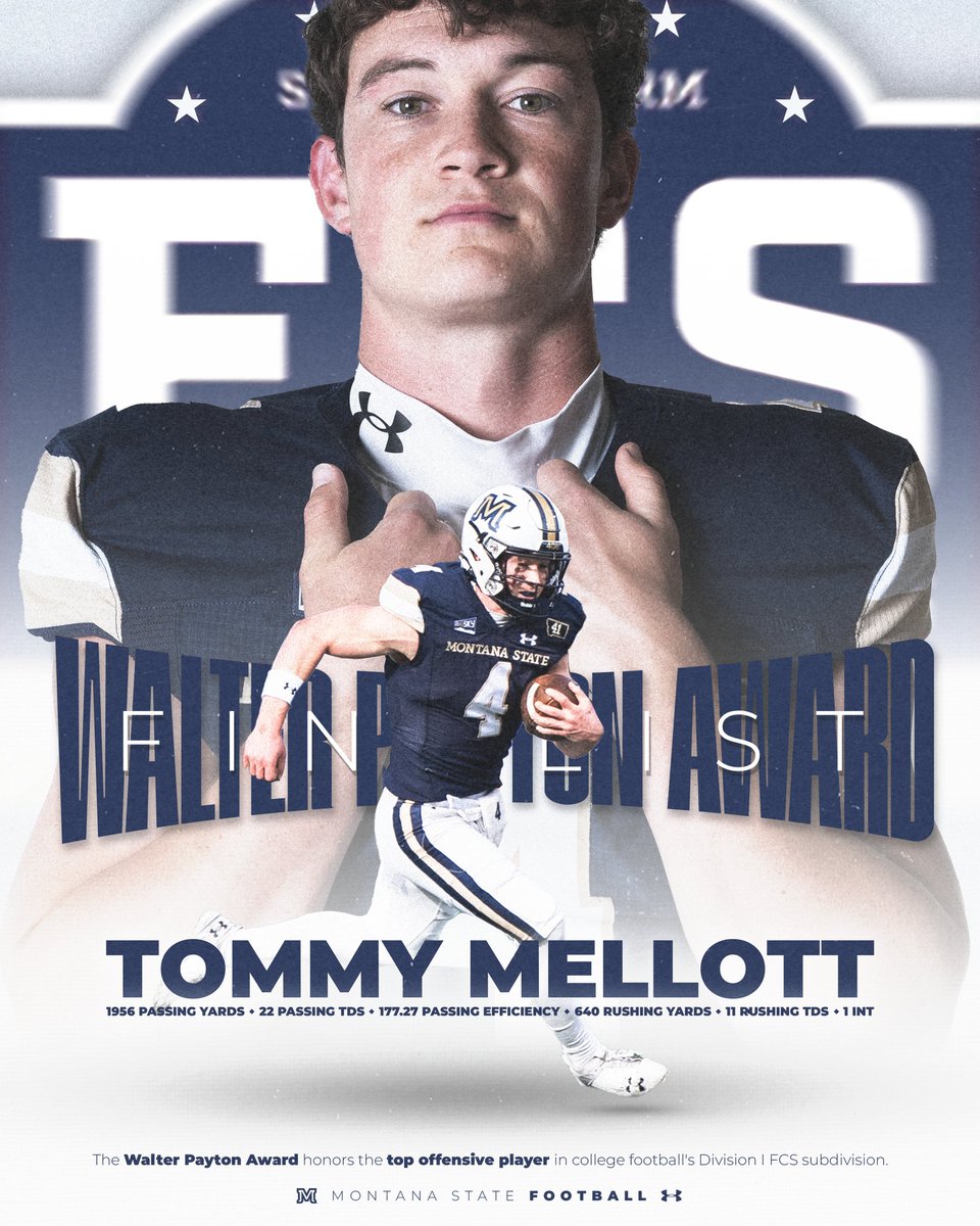 Walter Payton Award Finalist 🏆

@tommy_mellott4 selected as one of the best offensive players in the country ‼️

📰: theanalyst.com/na/2024/11/wal…

#BobcatBuilt | #CATS