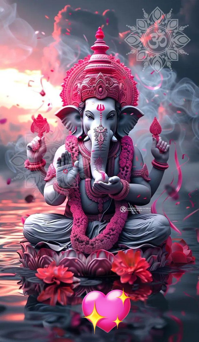 Good morning is not just a word. It’s an action and a belief to live the entire day well. Morning is the time when you set the tone for the rest of the day. Set it right!" 
Ganpati Bappa Morya Mangal Murti Morya