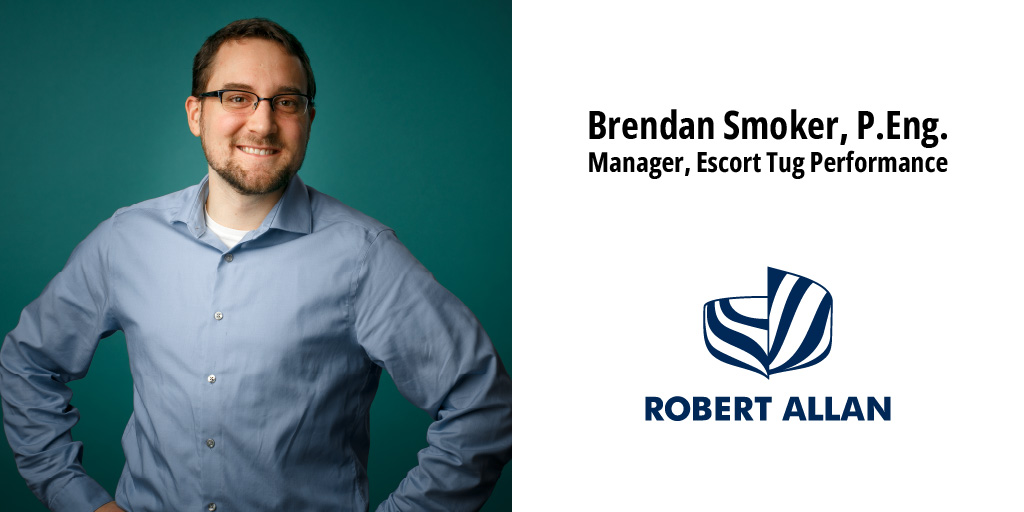 We are pleased to announce that Brendan Smoker has  taken on the new role as Manager, Escort Tug Performance. He has overseen over 300 CFD-based escort predictions since 2015 that are now routinely accepted by major class societies as the basis for granting escort notation.