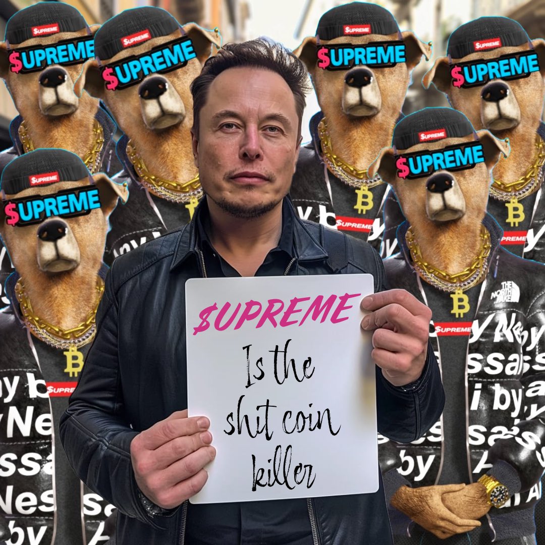 SupremeDogCoin's tweet photo. @elonmusk @DOGE We are $UPREME Elon 😎 https://t.co/MJbHvaaSi9