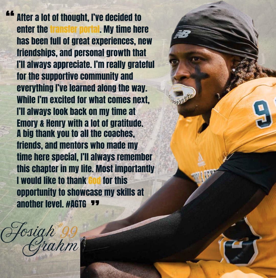 Thank you Emory &amp; Henry🐝🤙🏾#AGTG