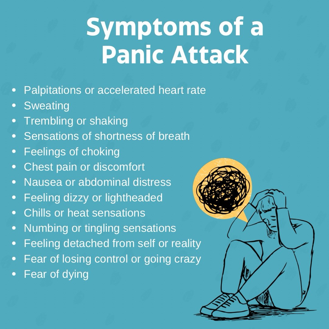 therapy_houston's tweet photo. Panic attacks can feel overwhelming and isolating, but you don't have to face them alone. Below are common symptoms. Learn more at https://t.co/nlkqhpmR7Q

#HoustonTherapy #houstontherapist #mentalhealth https://t.co/QpQGz9kxJH