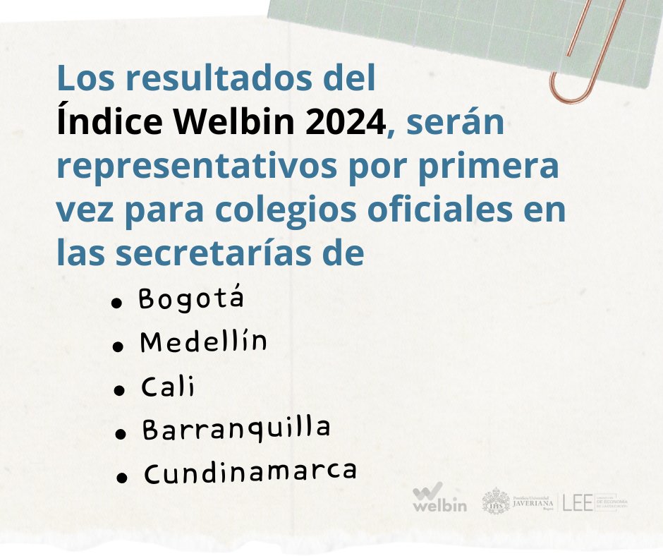 🚨¡Mañana! Ya es la 1ª Conferencia Anual por el Bienestar Escolar.
⏰Únete al encuentro a las 8 a.m. en el Auditorio Quintana en la 
<a href="/UniJaveriana/">Pontificia Universidad Javeriana</a>
.
🎬También a la transmisión en vivo por YouTube.
¡Te esperamos!