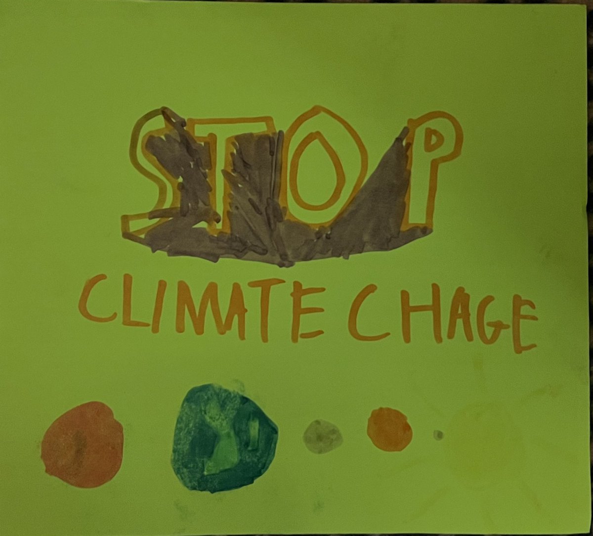 PtFry's tweet photo. For posterity: some of the children’s artwork that Cllr Montague found “intimidating” at today’s presentation on his amendment to re-introduce gas to future construction.

Imagine how intimidated those kids felt coming to City Hall to present concerns about their climate future. https://t.co/AWWHPXyGT1