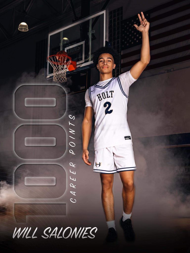 Congrats to Jr. Will Salonies for reaching the 1,000 pt mark!