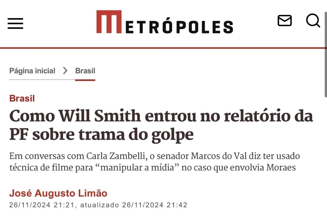 FranzeNicolina's tweet image. A bagaça fica cada vez melhor. Até o Will Smith entra no relatório do golpe. 
Criatividade das galáxias.