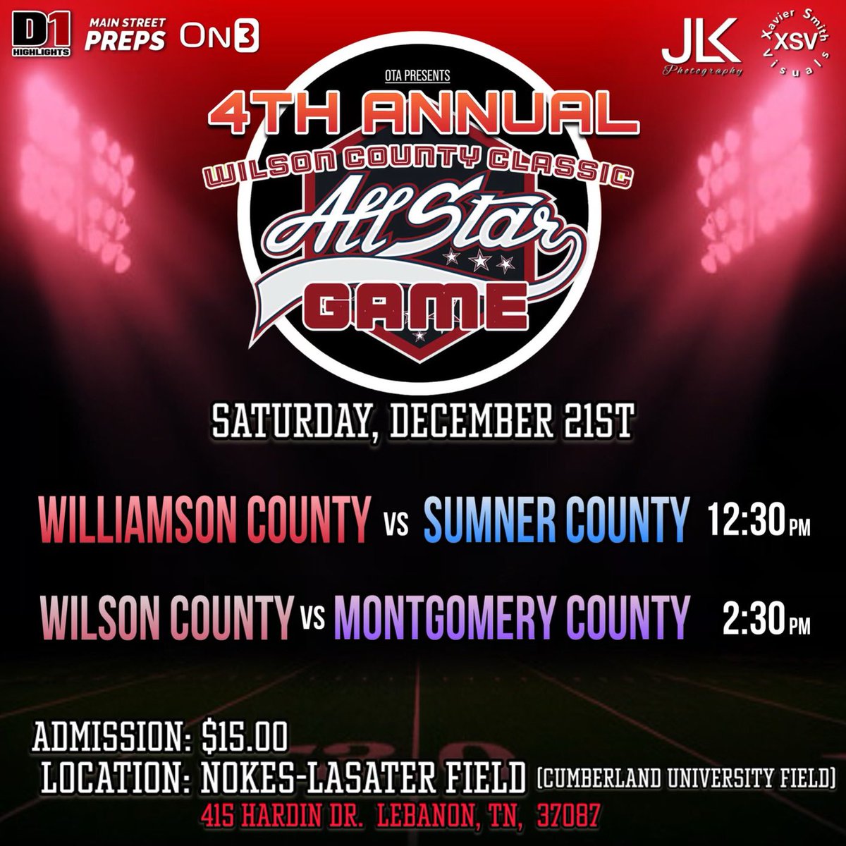 Thankful to the the opportunity to one last ride with a few of my brothers! At the Wilson County All Star Game! <a href="/Brint_Russell/">Coach Brint Russell</a> let’s get it!