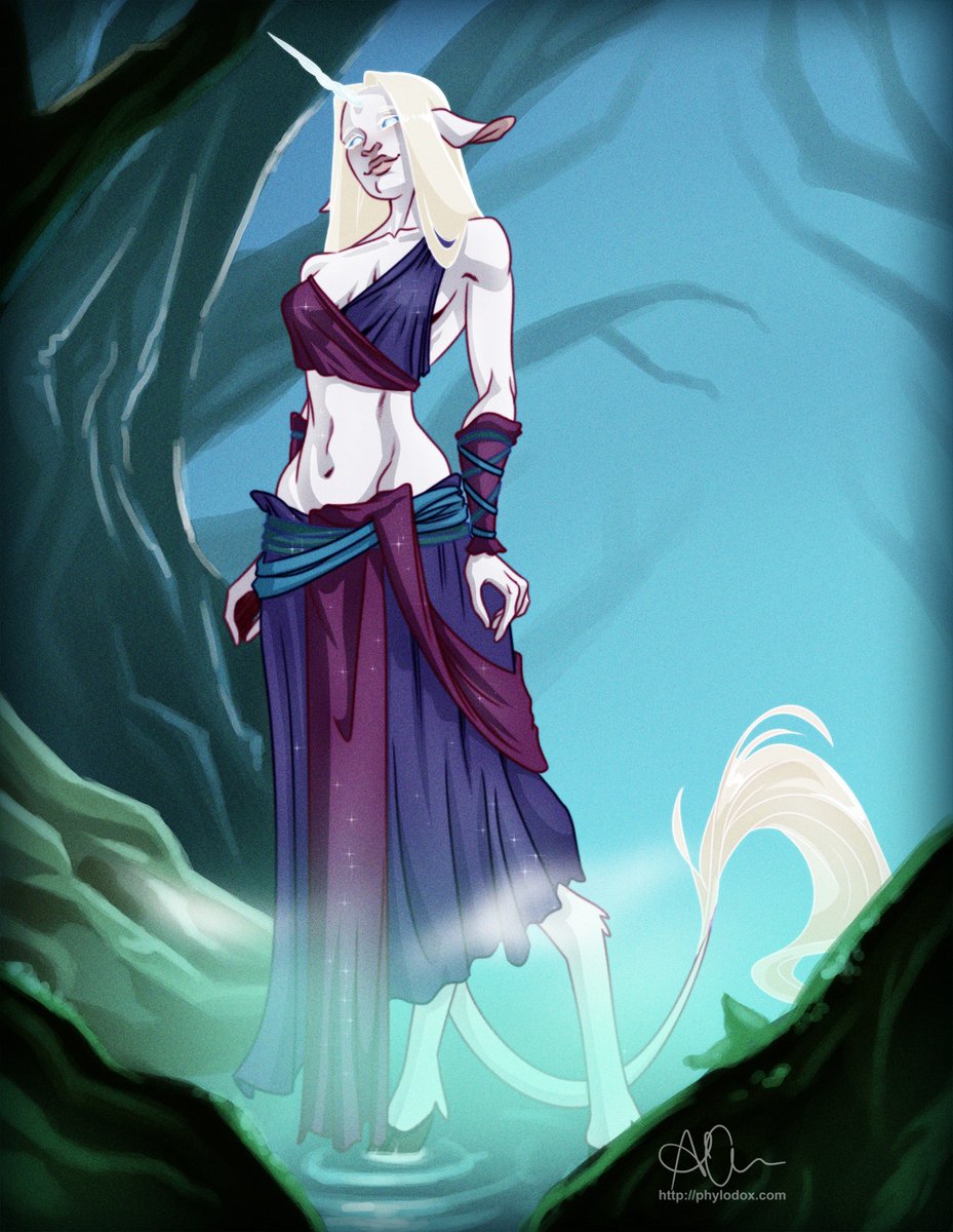 Phylodox's tweet photo. Amalthea the Moon Druid https://t.co/N6Gl1kyZIB