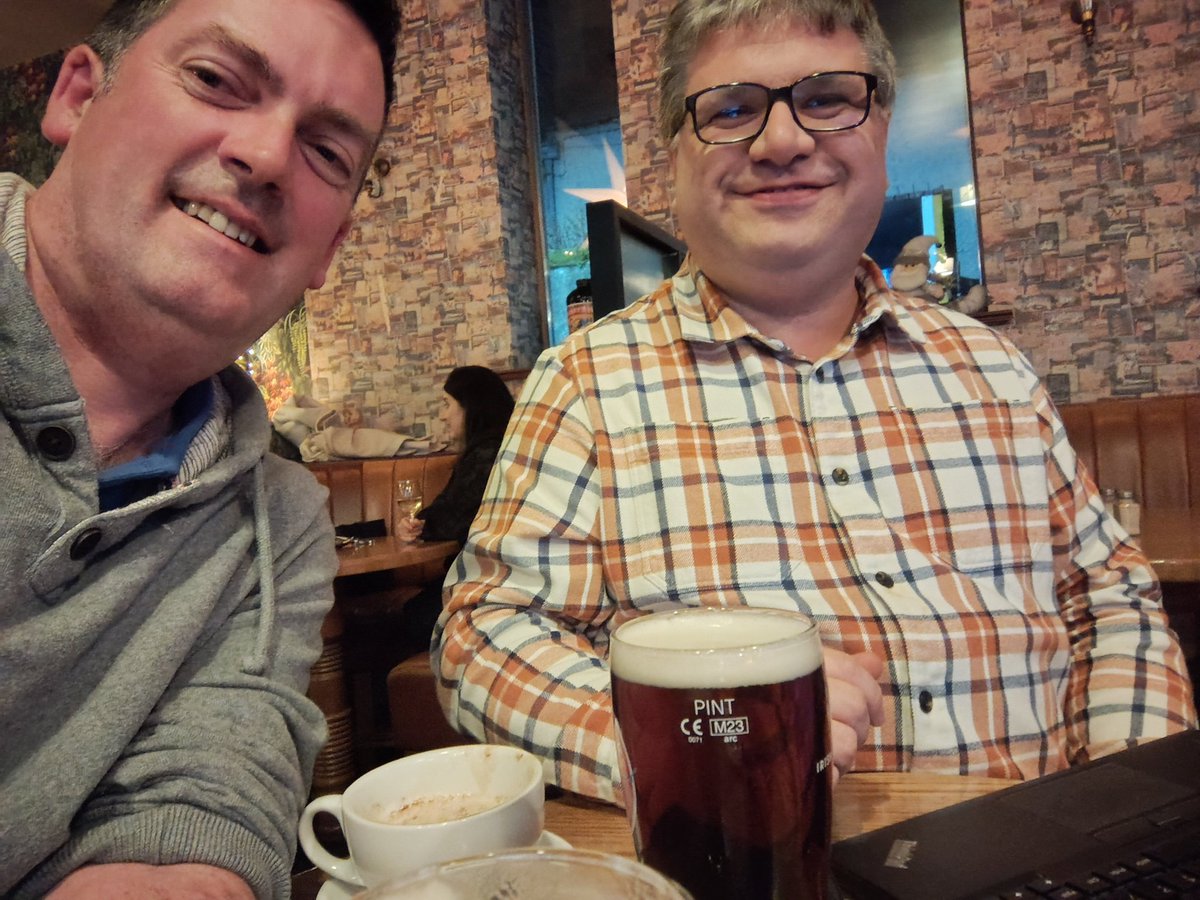 Seamie33's tweet image. Every election myself and @BCJudge sit down for some food a few sociable pints and try to predict the election. #GE2024 will be interesting if we're right! Always good fun with one of my oldest friends. #electionnerds