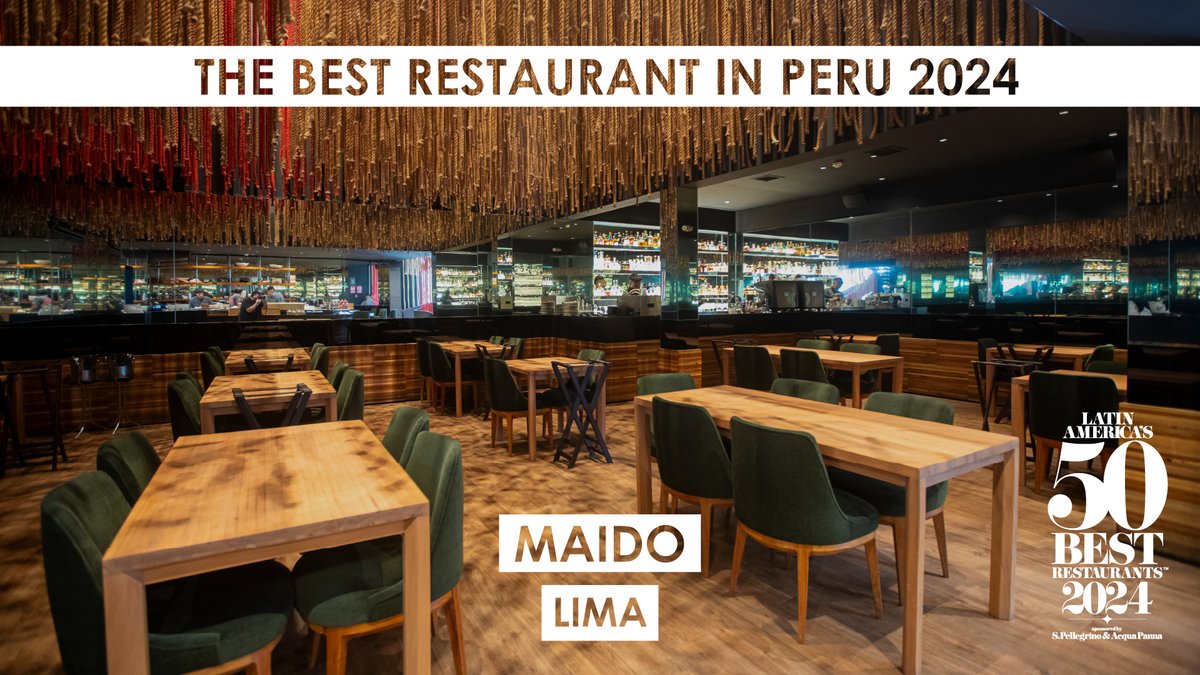 Maido in #Lima takes home the No.2 position and The Best Restaurant in Peru 2024 title! #LatAm50Best @SanPellegrino
