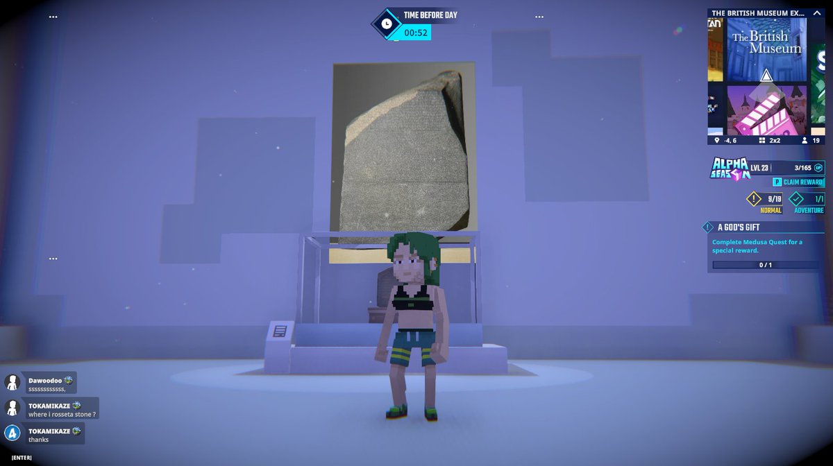 23dec1's tweet photo. Just decoded the Rosetta Stone - no big deal! 📜🔍 History comes alive at The @britishmuseum in @TheSandboxGame. https://t.co/juQBHLF4eM #TheSandbox #AlphaSeason4 #AS4SocialChallenge https://t.co/JdAiJw6aND