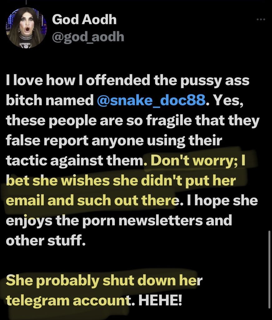 It’s quite entertaining watching that aodh dude get tossed around like an old rag doll. 
Now he claims he’s a victim. What a weak piece of 💩