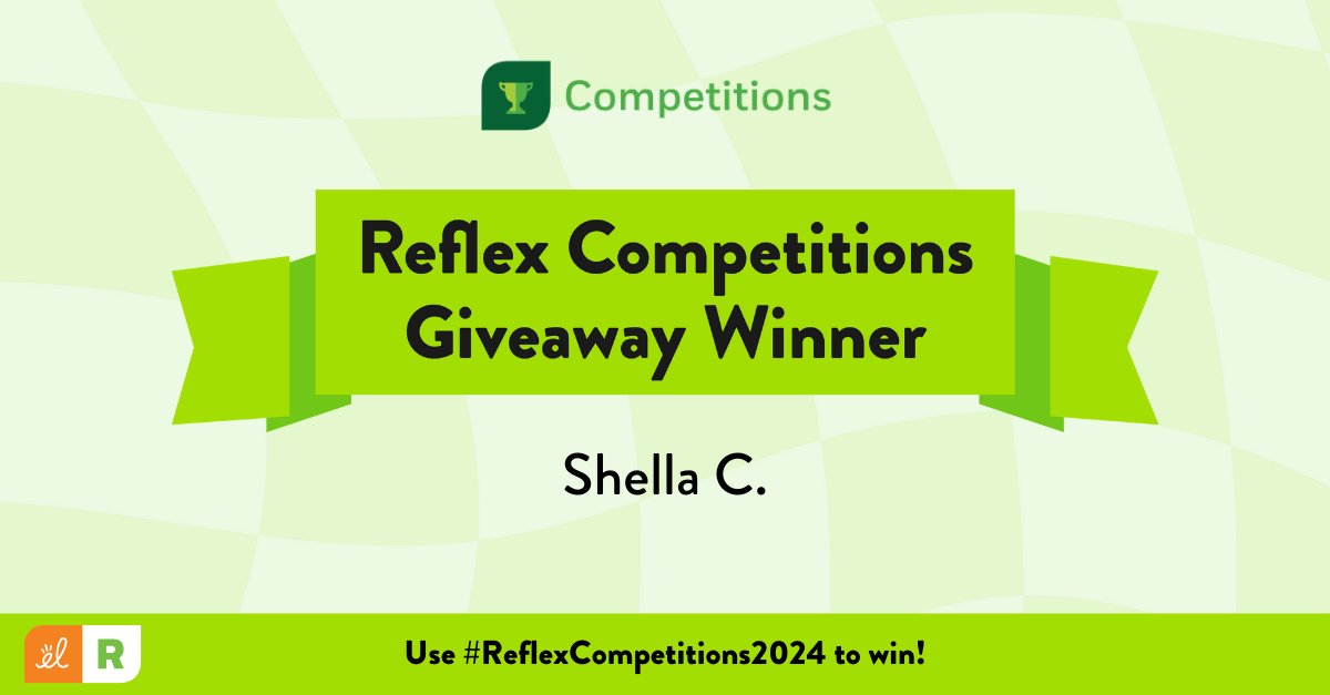 EL_Legacy_Acct's tweet photo. Congratulations to our third #ReflexCompetitions2024 Giveaway winner!π
If you're already loving #ReflexCompetitions, enter our giveaway for a chance to win Reflex swag for your classroom!β
New winners are chosen every week, and past applicants can submit again.
Details: https://t.co/gWezU0xueG