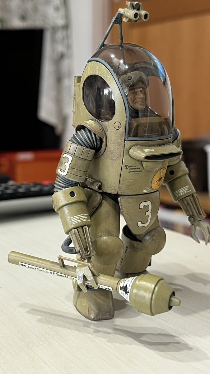 yujisourin's tweet photo. こんばんは🌛
#マシーネンクリーガー 
P.K.A. 1/20 完成しました👍
キャノピーは開閉可能です🪟
カッコイイ！！

#ウェーブ 
#プラモデル
#PKA 
#Ausf https://t.co/6BU12iwu3f
