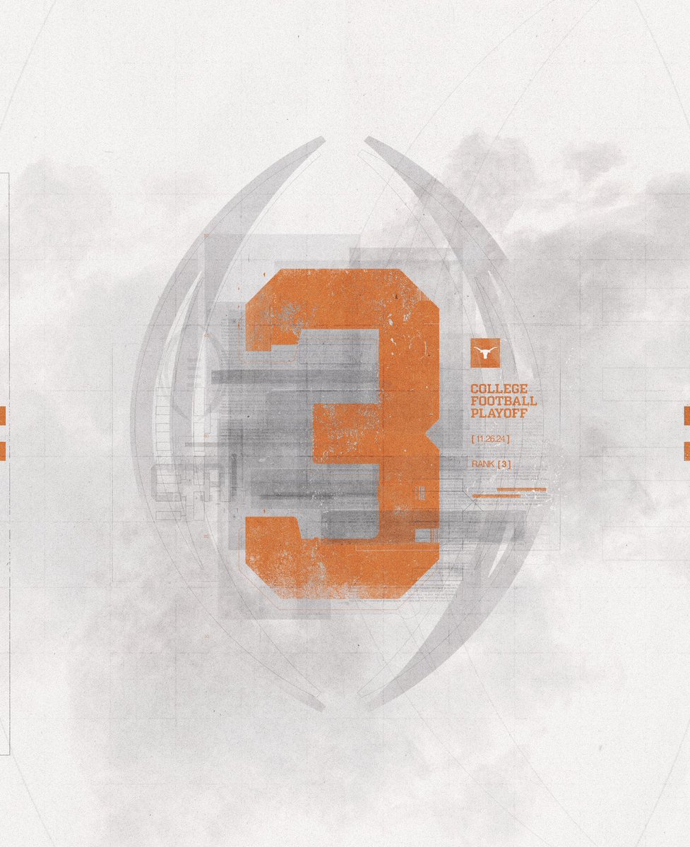 Horns at 3 in the #CFBPlayoff rankings 🤘