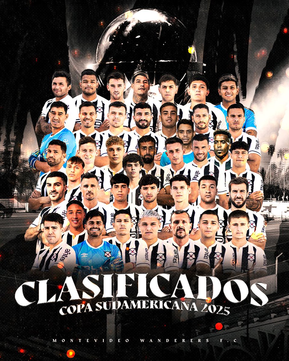 Montevideo Wanderers (@mwfc_oficial) on Twitter photo 𝗟𝗔 𝗦𝗨𝗗𝗔𝗠𝗘𝗥𝗜𝗖𝗔𝗡𝗔.
𝗪𝗮𝗻𝗱𝗲𝗿𝗲𝗿𝘀 es de América por decimosexta vez en su historia 🌎🤩
Nos vemos el año que viene, <a href="/Sudamericana/">CONMEBOL Sudamericana</a> 𝗟𝗔 𝗦𝗨𝗗𝗔𝗠𝗘𝗥𝗜𝗖𝗔𝗡𝗔.
𝗪𝗮𝗻𝗱𝗲𝗿𝗲𝗿𝘀 es de América por decimosexta vez en su historia 🌎🤩
Nos vemos el año que viene, <a href="/Sudamericana/">CONMEBOL Sudamericana</a>