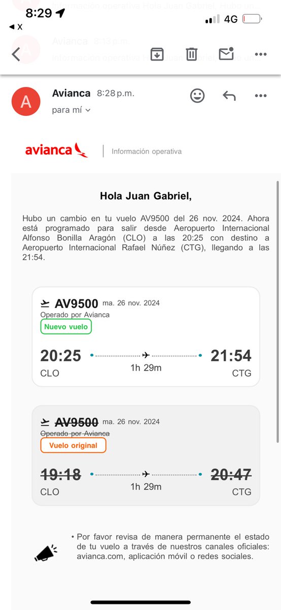 JGGG11's tweet photo. @avianca @sicsuper @Supertransporte más de una (1) hora de espera por falta de capitán, que falta de respecto con los pasajeros 🤬🤬🤬 https://t.co/C8w3QjDLyn