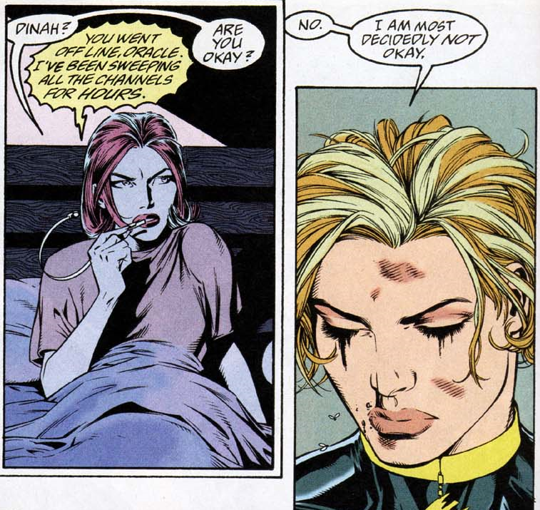 timhanley01's tweet photo. 17. Late one today! When editor Jordan Gorfinkel paired Oracle with Black Canary, another abused and sidelined character, for a special one-shot called Birds of Prey, the issue addressed their history of trauma, and established a unique bond between them. #NeverASidekick https://t.co/tufXL3P4b1