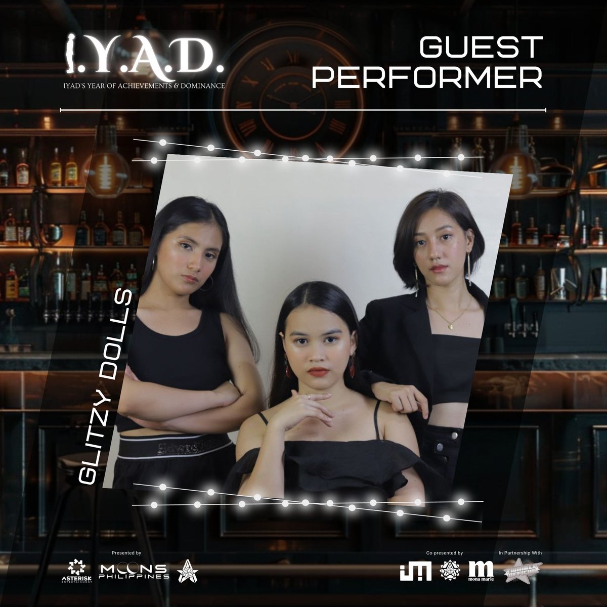 MoonsPH_'s tweet photo. Moons, are you ready? Our special guests and performers can’t wait to dazzle you!
Girl Power! Get ready for incredible talent from Glitzy Dolls and Linay Ssi inside the MooniVerse, plus a warm welcome to our special guests: Ayumi Takezawa and Yenne Torres!
@aster_gemmm #IYAD https://t.co/bbDqKhvtSz