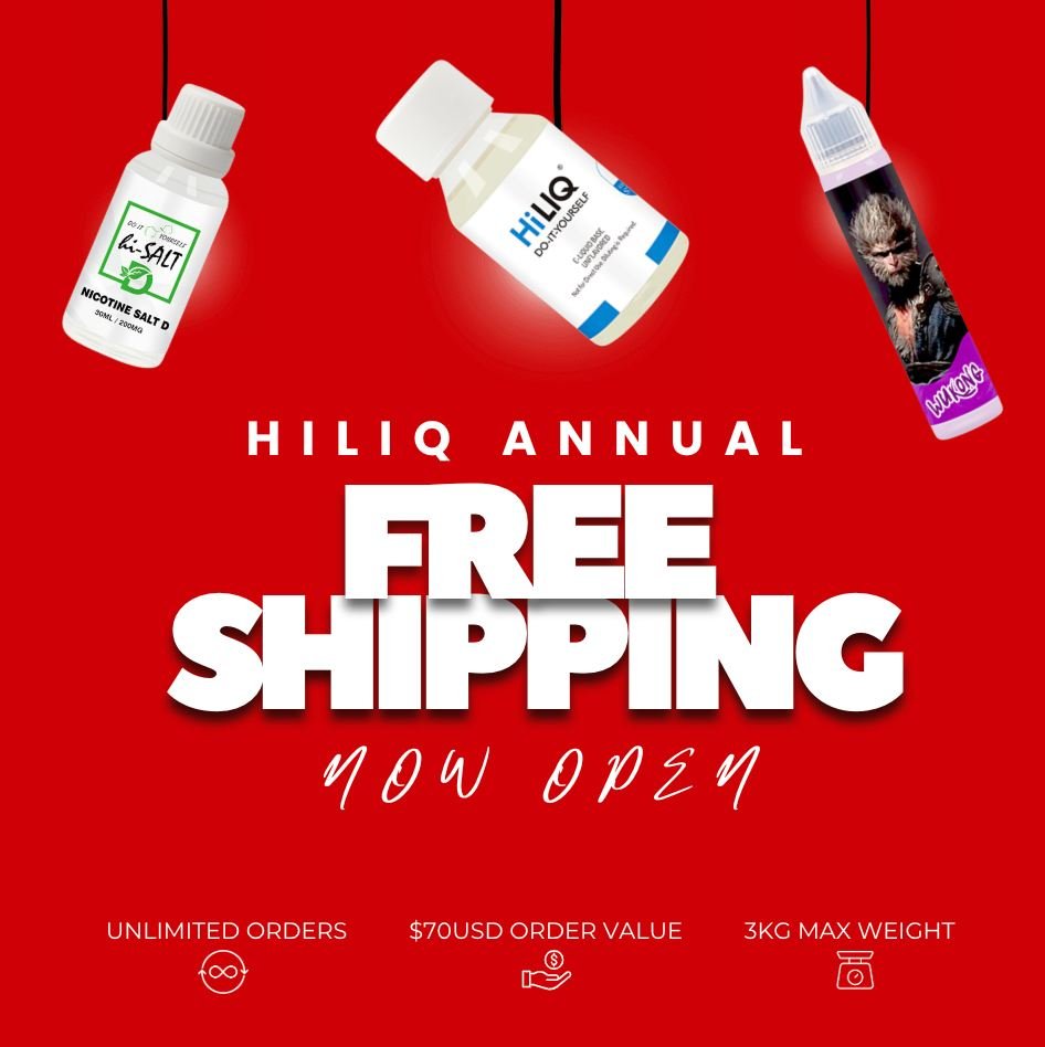 THIS. IT. IS!!!!!
FREE SHIPPING NOW OPEN!
Order at:
Australia: hiliqau.com
All Global: hiliq.com
#HILIQ #Freeshipping2024 #Vaping #VapingCommunity #Ecig #Eliq #Nicotine #vapelife #mod #vapeaus #vapeus #vapeeu