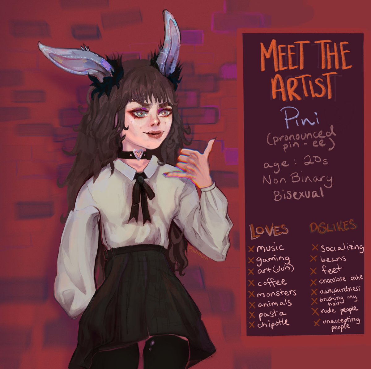 my meet the artist! hi everyoneee #art #meettheartist