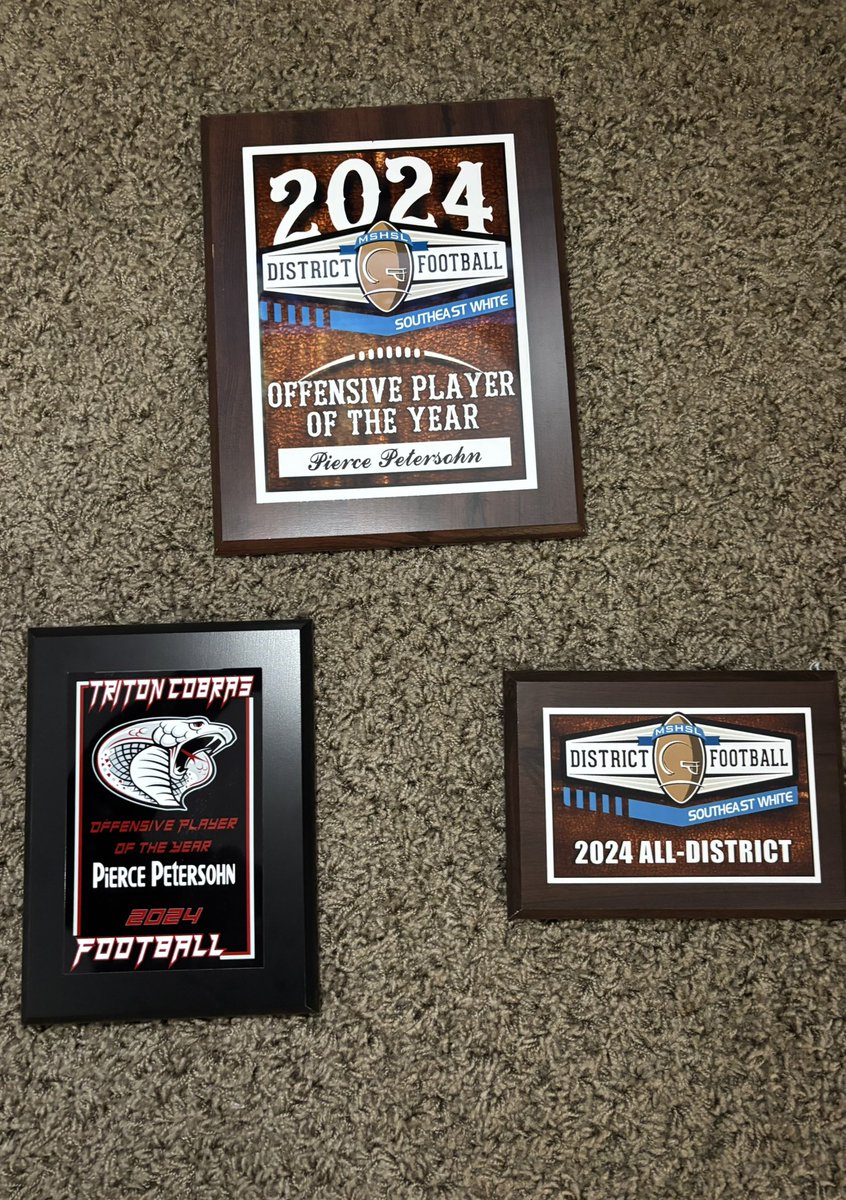 Thankful to be ALL DISTRICT OPOTY, All DISTRICT, and team voted OPOTY.