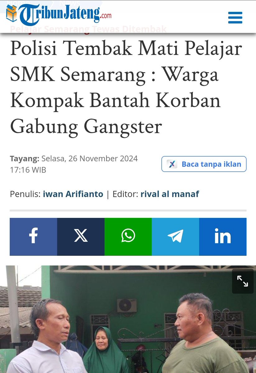Panggil aja || Mas Steff (@stefanantonio__) on Twitter photo .
.
GILLEEE SALUUTT !! RAKYAT KOMPAK
Bantah kalau Korban Penembakan Gabung Gangster
Hayok Ndan <a href="/ListyoSigitP/">Listyo Sigit Prabowo</a> ..
Masi mau bela OKNUM atau jaga Marwah Institusi ??!!!
Fakta-fakta makin menunjukkan kalau Adik GRO ini memang KORBAN .. BUKAN PELAKU
Hayo Kepolisian USUT TUNTAS
dan .
.
GILLEEE SALUUTT !! RAKYAT KOMPAK
Bantah kalau Korban Penembakan Gabung Gangster
Hayok Ndan <a href="/ListyoSigitP/">Listyo Sigit Prabowo</a> ..
Masi mau bela OKNUM atau jaga Marwah Institusi ??!!!
Fakta-fakta makin menunjukkan kalau Adik GRO ini memang KORBAN .. BUKAN PELAKU
Hayo Kepolisian USUT TUNTAS
dan