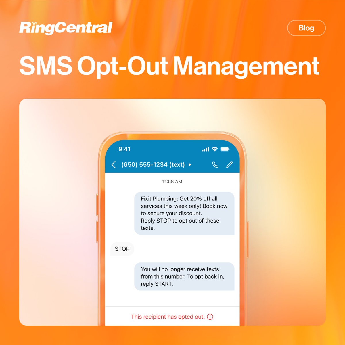RingCentralDevs's tweet image. ✉️ Stay connected while staying compliant! Our SMS #OptOut feature automates the unsubscribe process, ensuring smooth compliance and customer satisfaction. 

Learn more: ringcentral.com/us/en/blog/sim…