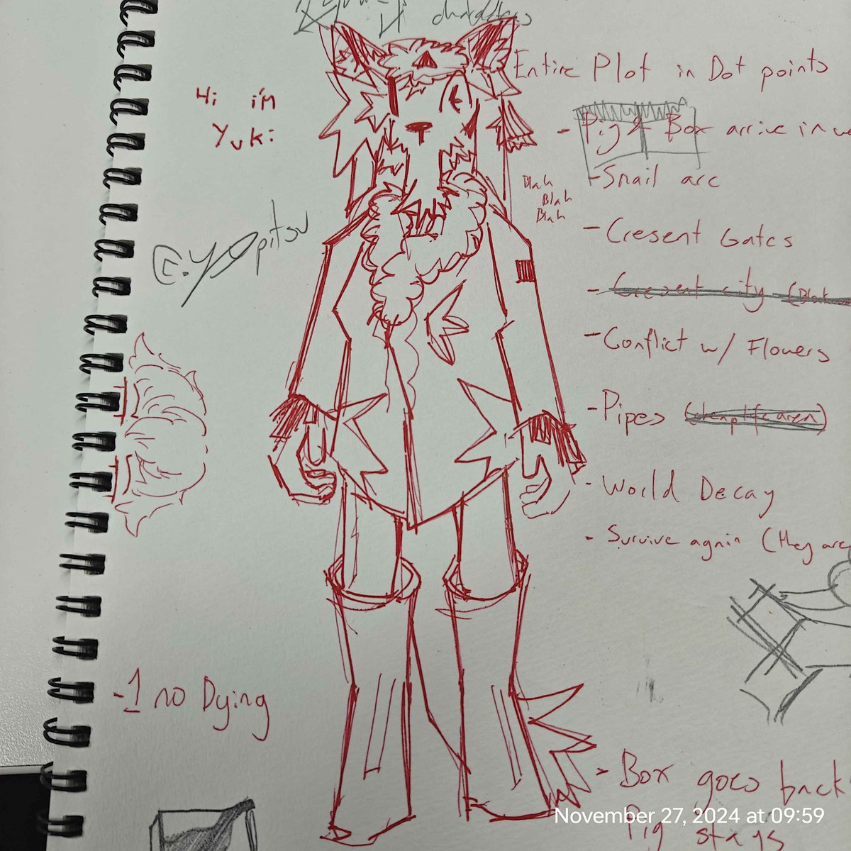 yupitsu's tweet image. sketchbook sketches as of late