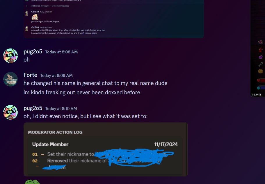 warrior_actual's tweet photo. GOOD EVENING @MakoFukasameTV 
It has been brought to my attention that a member of your community has doxxed a dear friend of mine. While I understand its not your fault, I formally call for the permanent ban of coltbolt. He's adult and it was malicious, here's proof. https://t.co/BGzrAkz8xG