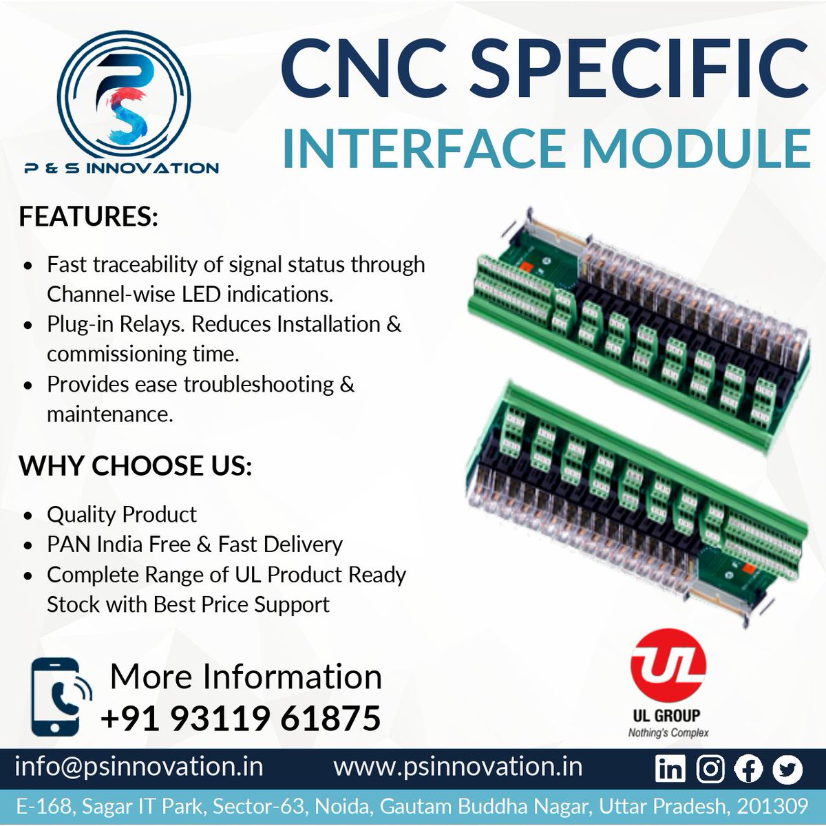 PSInnovation1's tweet image. UL24I16O-OF-C-PWRMT-OB, CNC Relay Module Passive cum Relay Interface Module 24 Inputs & 16 Relay Outputs with fuseFor More Information
WhatsApp us on
wa.me/918279972278
#automation #relaymodule #electronics #industrialautomation #automationengineering #pandsinnovation