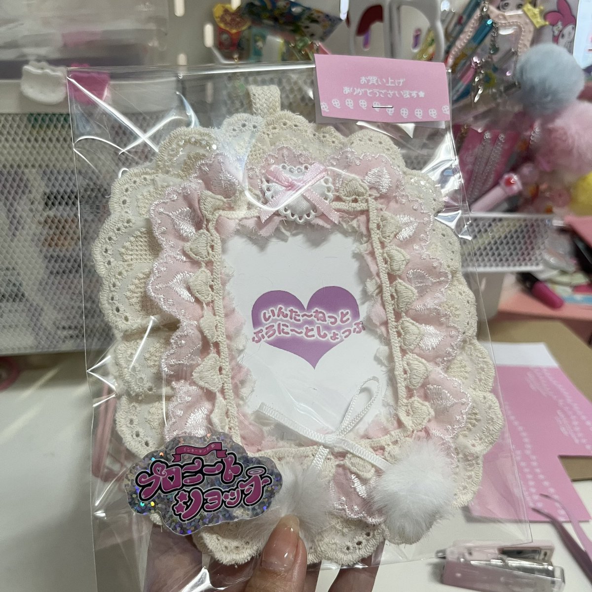 PRONEET_PR's tweet photo. 初期のショップシールが出てきたから使ってみました꒰ ⸝⸝ᴗ̤  ̫ ɞ̴̶̷⸝⸝꒱🎶

 #ハンドメイド作家 https://t.co/c6wWZldCwx