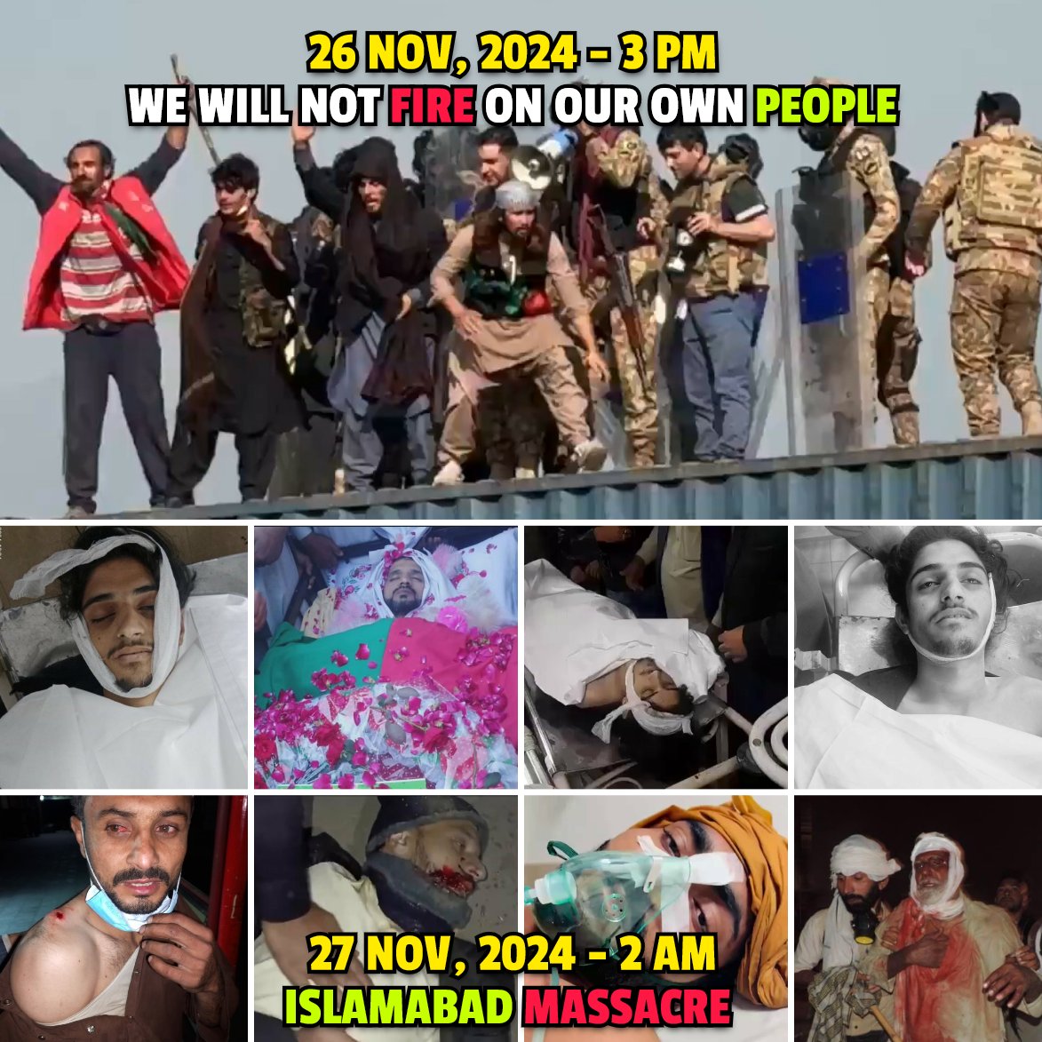 irumrae's tweet photo. چند گھنٹوں میں کیا سے کیا ہوگئے 
#IslamabadMassacre https://t.co/CSymwM6xT6
