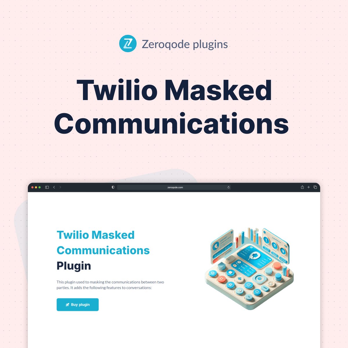 We’re thrilled to announce the release of our new plugin: Twilio Masked Communications 🚀

This plugin allows for secure, anonymous communication by masking real phone numbers between two parties, ensuring privacy throughout their interactions.

Check live demo 👉