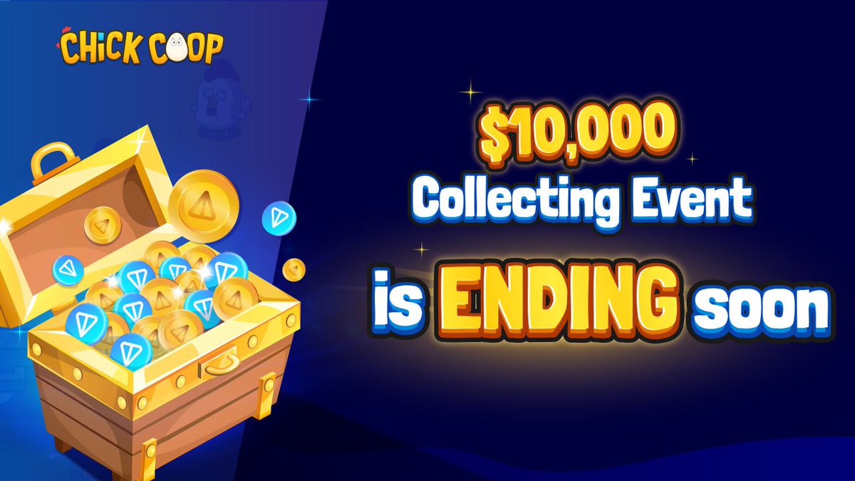 chickcoop_io's tweet photo. 💥 The $10,000 Collecting Event is nearing its end 💥

The event will conclude as soon as the reward pool runs out (expected in the next 1-2 days)

This is the first demo of the Play-to-Earn Phase. We believe the turning point to bring GameFi on TON back to the global GameFi map lies within this phase. 🐣💎

Stay tuned! 🐣

#chickcoop #TON