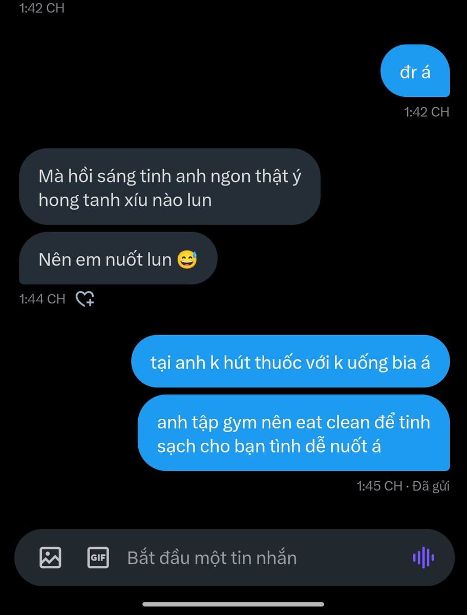 Long59govap's tweet photo. thử bú nuốt tinh tui xong là không thể cai 😆 https://t.co/0yBXjQzETw