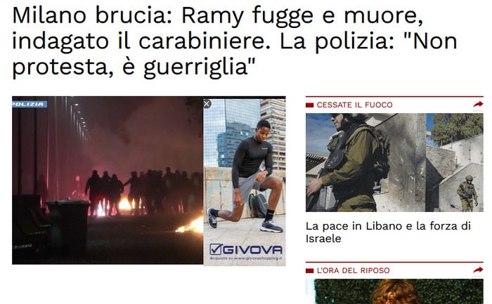 TELADOIOLANIUS's tweet photo. Un carabiniere insegue un ladro su una moto. 
Il ladro cade e muore.
Il carabiniere viene indagato.
Dicono: atto dovuto. 
L'agente viene querelato dalla famiglia per "eccesso d'inseguimento" va a processo e si paga l'avvocato.
Queste sono leggi di merda fatte da partiti di merda. https://t.co/yQ3x5HsZdt
