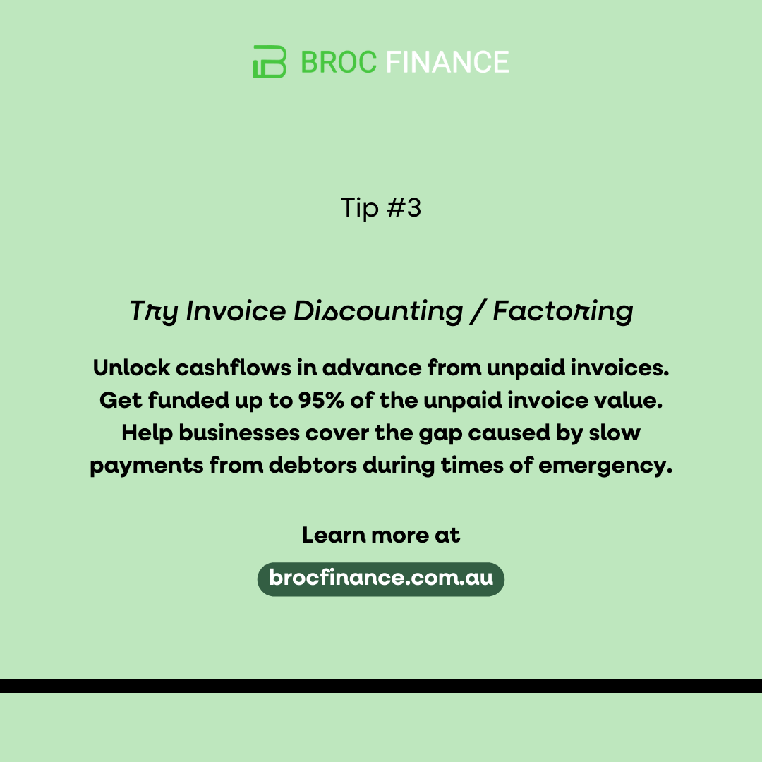 BrocFinance's tweet photo. Late payments affecting your cash flow? 

Stay proactive with practical strategies to handle unpaid invoices. Keep your business finances on track this festive season! ✨ 

#BrocFinance #CashFlowTips #BusinessSolutions https://t.co/EDlSrxcidX
