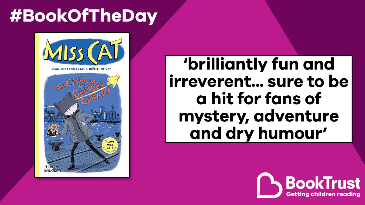 Booktrust's tweet photo. Our #BookOfTheDay is a brilliant, short and snappy graphic novel with a genuinely intriguing mystery at its core!

We love #MissCat by Jean-Luc Fromental and Joëlle Jolivet, translated by Jill Phythian:

https://t.co/z21yj3MeqU @thamesandhudson https://t.co/rSBdiO3M3D