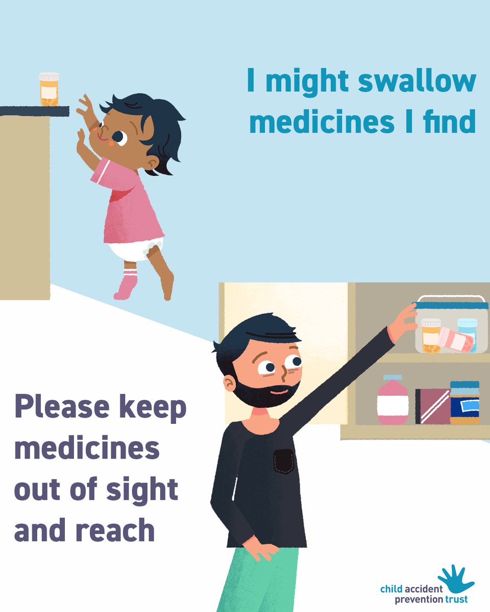 It’s that time of year when bugs are everywhere, so many of our homes are stocked with medicines. Making it easier for your child to swallow something they shouldn’t.

Please keep medicines where children can’t see them or reach them.

Learn more:capt.org.uk/resources/prev…