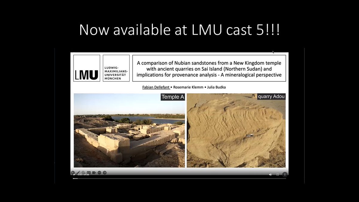For those who missed yesterday's DiverseNile Seminar by our PostDoc Fabian Dellefant: the recording is now available at LMU cast - check it out if you are interested in sandstones &amp; quarries! #Nubia #Sudan #SaiIsland delivery-01.itunes.uni-muenchen.de/?jwt=eyJhbGciO…