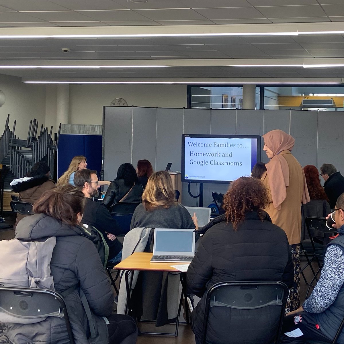 Dunraven (@dunraven_school) on Twitter photo Unlocking the secrets of Google Classroom: a huge thank you to families who attended our Year 7 Coffee Morning yesterday. Unlocking the secrets of Google Classroom: a huge thank you to families who attended our Year 7 Coffee Morning yesterday.