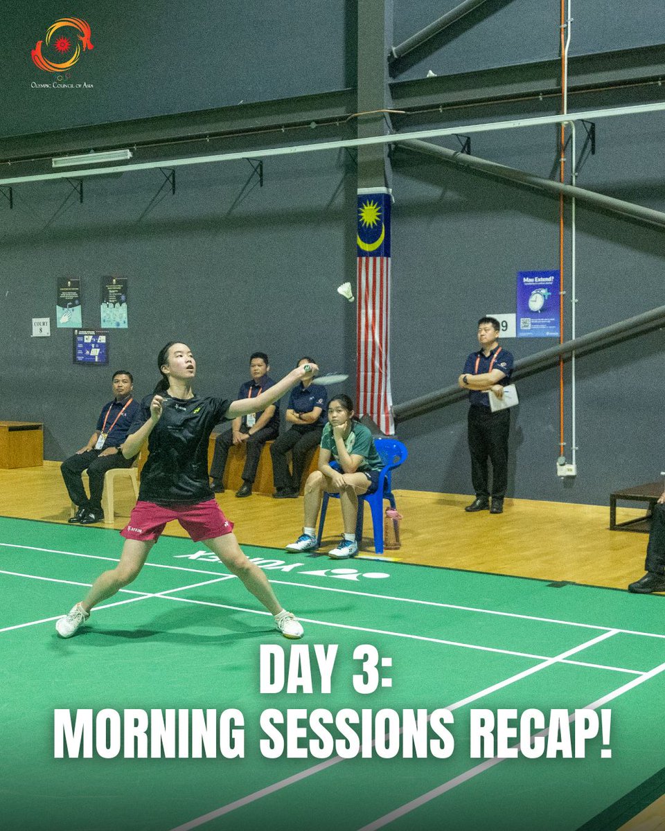 AsianGamesOCA's tweet photo. Day 3 masterclass in action! πΈπββοΈπΉπ
From badminton umpires calling the shots to cross-sport insights flying around - our coaches and referees are leveling up their game.
Swipe to catch the glimpses >>
#OCADevelopmentProgramme #ShapingTomorrowTogether #Malaysia https://t.co/MAzMllTWrB