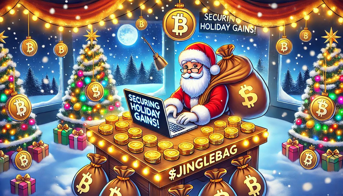 JingleBags's tweet photo. 🎄 While Santa delivers presents, $JINGLEBAG delivers GAINS! 🎅💰
✨ Be part of the holiday hustle and stack your coins today.
❄️ Start jingling ➡️ [CA: 7mRP8mjPjKBjfsb89hJNoBcuGd3hU5LhHsapD4cDpump]

#CryptoHustle #JingleBag #HolidayGains #Solana https://t.co/vtyaitjCOG